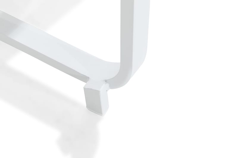 Flippy Cafégrupp 90 Rund + 4 Las Vegas Karmstol - Vit/Teak - Utemöbler & utemiljö - Utegrupp - Cafegrupp & cafeset