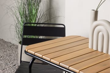 Holmbeck Caféset 70 cm + 2 st Lina Matstolar - Svart/Brun - Utemöbler & utemiljö - Utegrupp - Cafegrupp & cafeset