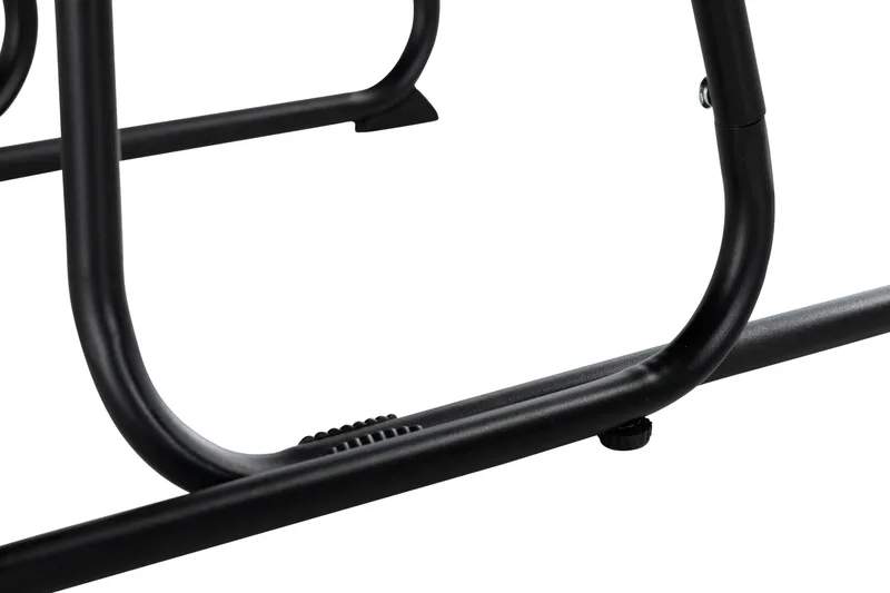 Lamborg Caféset 120 cm Oval + 2 Utestolar - Glas/Svart - Utemöbler & utemiljö - Utegrupp - Cafegrupp & cafeset