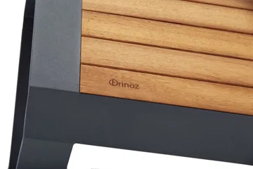 Lassento Caféset 197 cm + 3-sits Utesoffa + 2 Utefåtöljer - Gul/Grå/Svart - Utemöbler & utemiljö - Utegrupp - Cafegrupp & cafeset