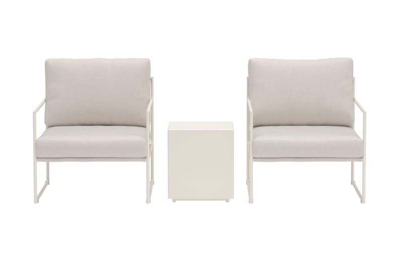 Cafégrupp Lissabon Utomhus - Beige - Utemöbler & utemiljö - Utegrupp - Cafegrupp & cafeset