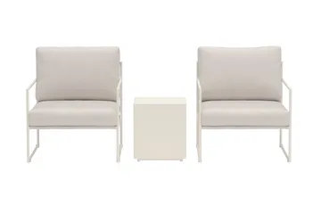 Cafégrupp Lissabon Utomhus - Beige - Utemöbler & utemiljö - Utegrupp - Cafegrupp & cafeset