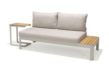 Loungegrupp Portals 2-sits - Teak/Vit - Utemöbler & utemiljö - Utegrupp - Cafegrupp & cafeset