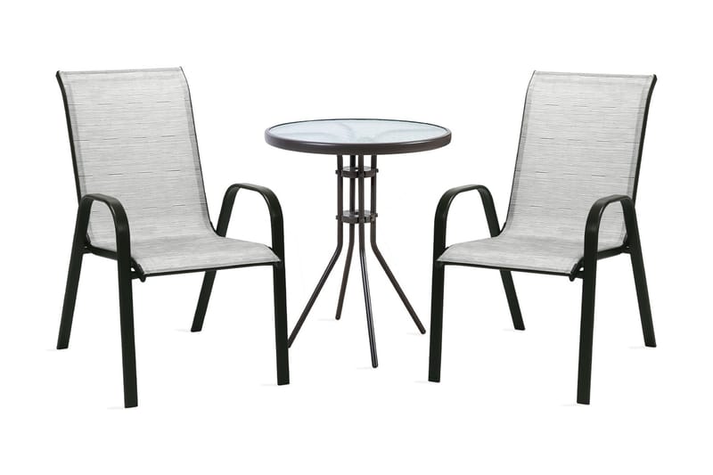 Möbelset DUBLIN bord och 2 stolar D60xH70 - Cafegrupp & cafeset