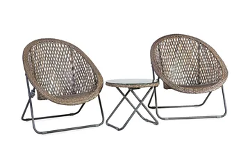 Möbelset TURKU 2 Utestolar och Utebord hopfällbart - Utemöbler & utemiljö - Utegrupp - Cafegrupp & cafeset