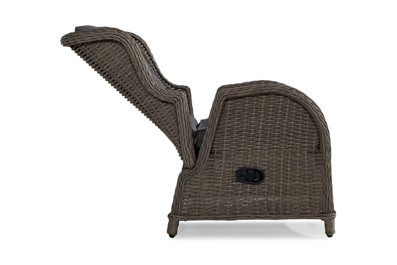 Marcus Caféset med 2 Reclinerfåtöljer Utomhus m Dyna - Grå - Utemöbler & utemiljö - Utegrupp - Cafegrupp & cafeset