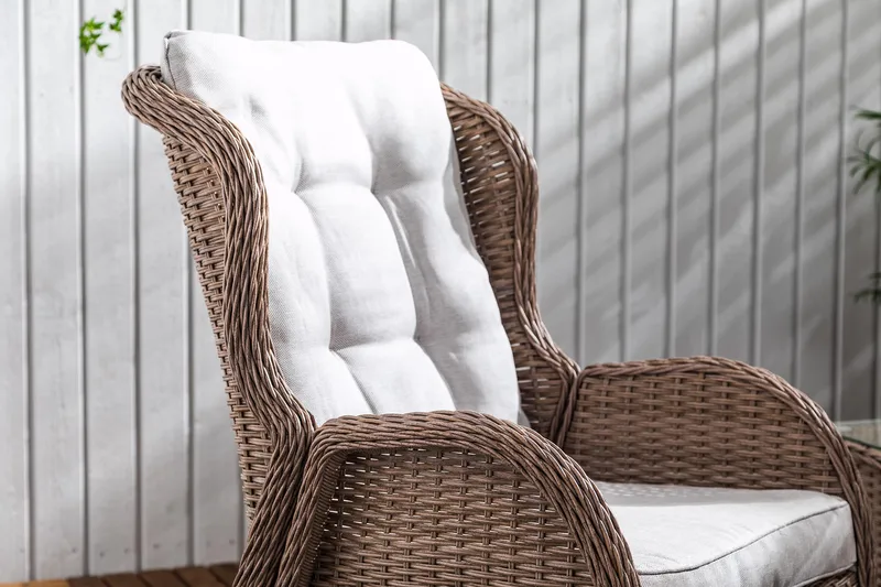 Marcus Caféset med 2 Reclinerfåtöljer Utomhus m Dyna - Natur - Utemöbler & utemiljö - Utegrupp - Cafegrupp & cafeset