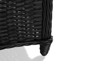 Marcus Caféset med 2 Reclinerfåtöljer Utomhus m Dyna - Svart - Utemöbler & utemiljö - Utegrupp - Cafegrupp & cafeset