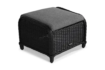 Marcus Caféset med 2 Reclinerfåtöljer Utomhus m Dyna - Svart - Utemöbler & utemiljö - Utegrupp - Cafegrupp & cafeset