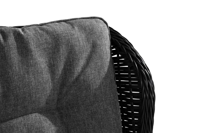 Marcus Caféset med 2 Reclinerfåtöljer Utomhus m Dyna - Svart - Utemöbler & utemiljö - Utegrupp - Cafegrupp & cafeset