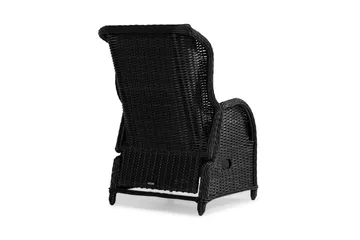 Marcus Caféset med 2 Reclinerfåtöljer Utomhus m Dyna - Svart - Utemöbler & utemiljö - Utegrupp - Cafegrupp & cafeset