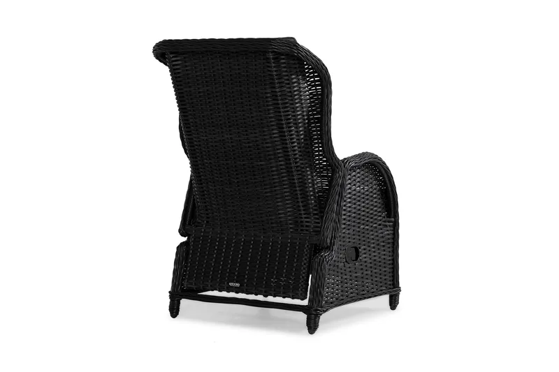 Marcus Caféset med 2 Reclinerfåtöljer Utomhus m Dyna - Svart - Utemöbler & utemiljö - Utegrupp - Cafegrupp & cafeset