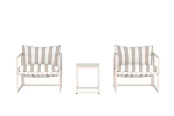 Cafégrupp Messina Utomhus - Grå - Utemöbler & utemiljö - Utegrupp - Cafegrupp & cafeset