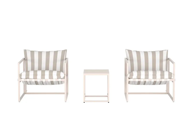 Cafégrupp Messina Utomhus - Grå - Utemöbler & utemiljö - Utegrupp - Cafegrupp & cafeset