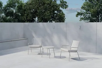 Cafégrupp Mykonos Utomhus - Vit - Utemöbler & utemiljö - Utegrupp - Cafegrupp & cafeset