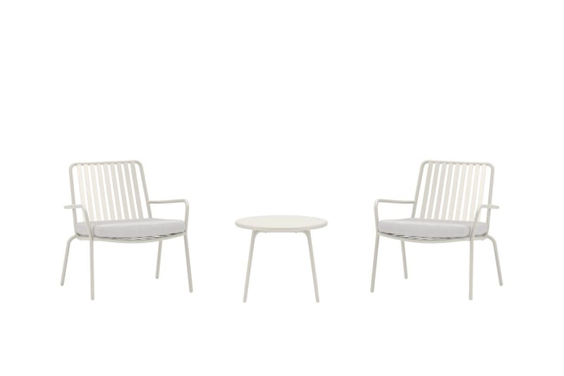 Cafégrupp Mykonos Utomhus - Vit - Utemöbler & utemiljö - Utegrupp - Cafegrupp & cafeset