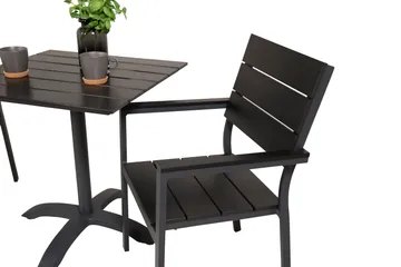 Norfolk Cafégrupp inkl 2 Konob Stolar - Svart - Utemöbler & utemiljö - Utegrupp - Cafegrupp & cafeset