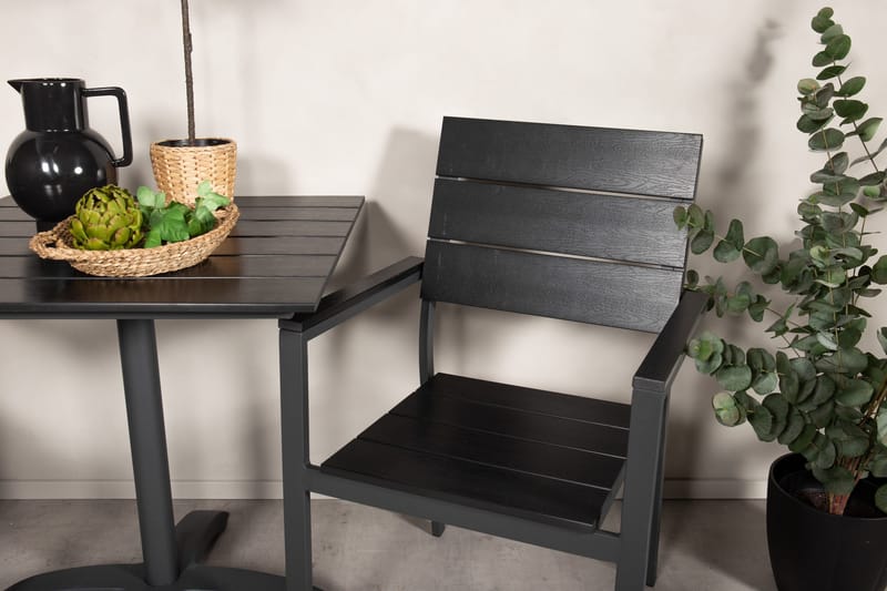 Norfolk Cafégrupp inkl 2 Konob Stolar - Svart - Utemöbler & utemiljö - Utegrupp - Cafegrupp & cafeset