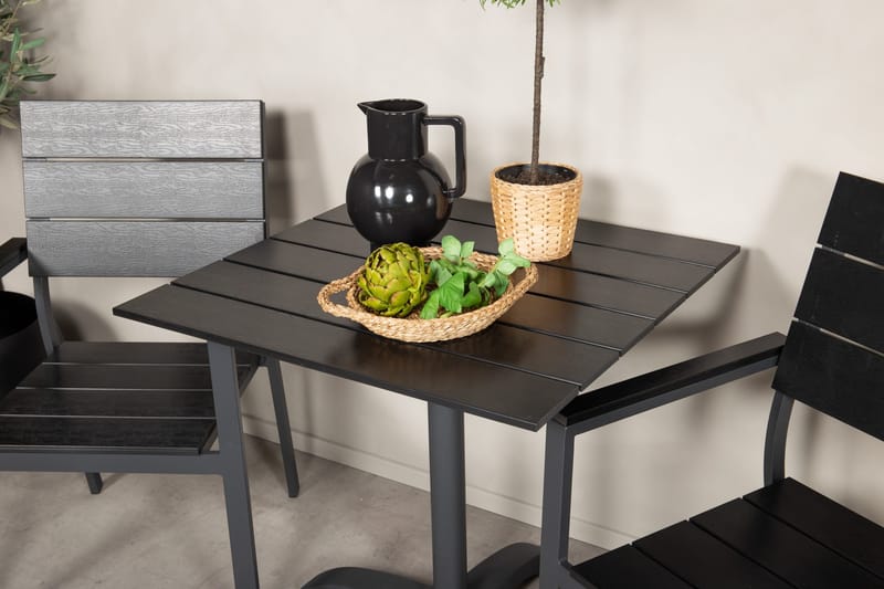 Norfolk Cafégrupp inkl 2 Konob Stolar - Svart - Utemöbler & utemiljö - Utegrupp - Cafegrupp & cafeset