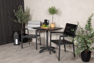 Norfolk Cafégrupp inkl 2 Konob Stolar - Svart - Utemöbler & utemiljö - Utegrupp - Cafegrupp & cafeset