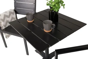 Norfolk Cafégrupp inkl 2 Konob Stolar - Svart - Utemöbler & utemiljö - Utegrupp - Cafegrupp & cafeset