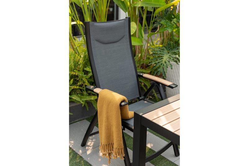 Panama Caféset 50x50 cm + 2 Utestolar Svart - Lifestyle Garden - Utemöbler & utemiljö - Utegrupp - Cafegrupp & cafeset