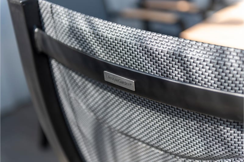 Panama Caféset 50x50 cm + 2 Utestolar Svart - Lifestyle Garden - Utemöbler & utemiljö - Utegrupp - Cafegrupp & cafeset