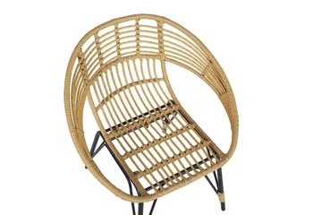 Pellaro Balkongset + 2 Utestolar m Dyna - Natur/Svart - Utemöbler & utemiljö - Utegrupp - Cafegrupp & cafeset