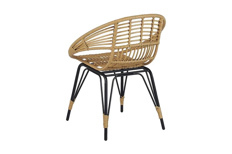 Pellaro Balkongset + 2 Utestolar m Dyna - Natur/Svart - Utemöbler & utemiljö - Utegrupp - Cafegrupp & cafeset