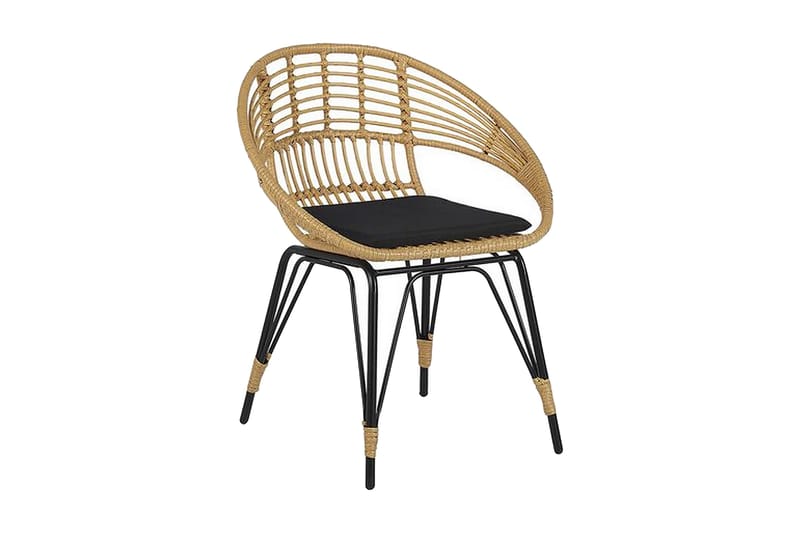 Pellaro Balkongset + 2 Utestolar m Dyna - Natur/Svart - Utemöbler & utemiljö - Utegrupp - Cafegrupp & cafeset