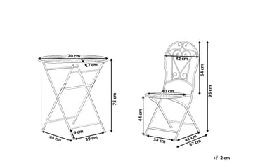 Piossasco Caféset - Grön - Utemöbler & utemiljö - Utegrupp - Cafegrupp & cafeset