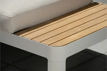 Portals Loungegrupp 2-sits - Teak/Vit - Utemöbler & utemiljö - Utegrupp - Cafegrupp & cafeset