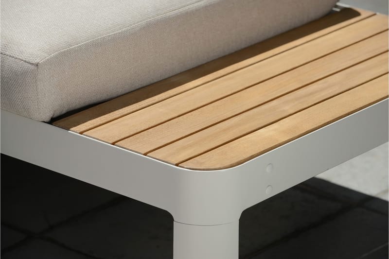 Portals Loungegrupp 2-sits - Teak/Vit - Utemöbler & utemiljö - Utegrupp - Cafegrupp & cafeset