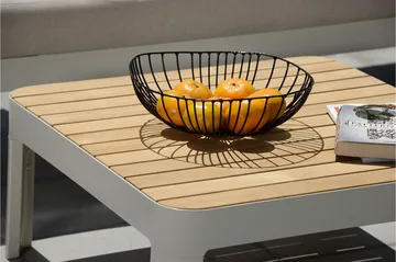 Portals Loungegrupp 2-sits - Teak/Vit - Utemöbler & utemiljö - Utegrupp - Cafegrupp & cafeset