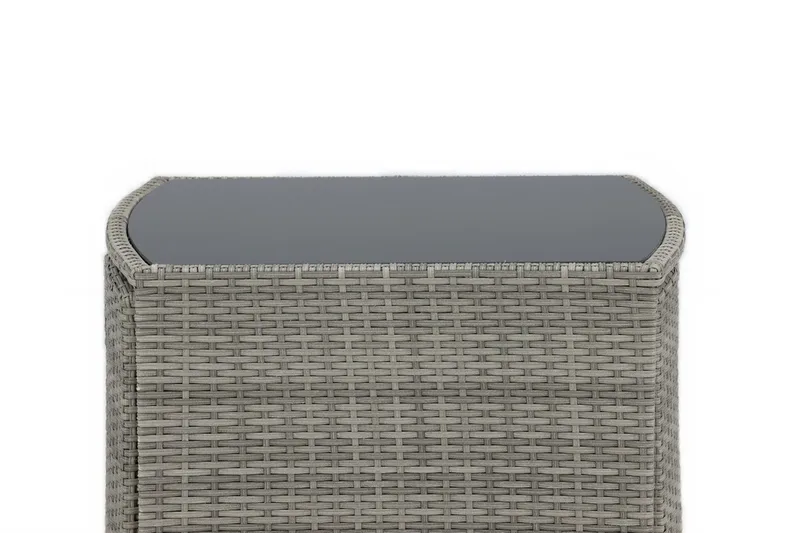 Savanna Caféset 50 cm + 2 Matstolar Utomhus - Grå - Utemöbler & utemiljö - Utegrupp - Cafegrupp & cafeset