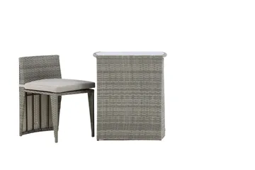 Savanna Caféset 50 cm + 2 Matstolar Utomhus - Grå - Utemöbler & utemiljö - Utegrupp - Cafegrupp & cafeset