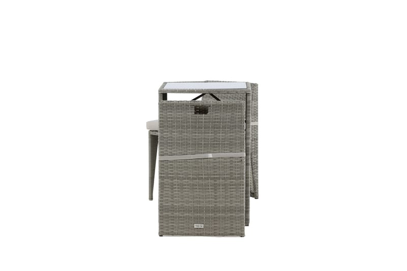 Savanna Caféset 50 cm + 2 Matstolar Utomhus - Grå - Utemöbler & utemiljö - Utegrupp - Cafegrupp & cafeset
