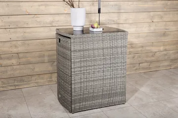 Savanna Caféset 50 cm + 2 Matstolar Utomhus - Grå - Utemöbler & utemiljö - Utegrupp - Cafegrupp & cafeset