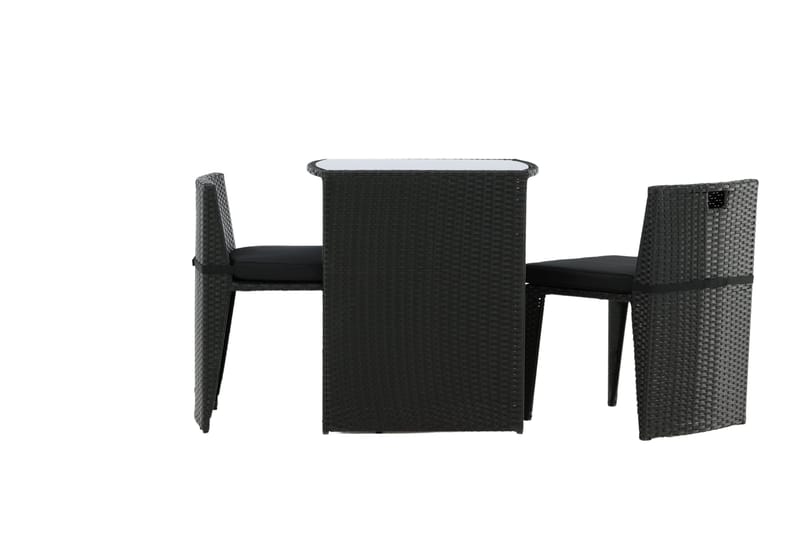 Savanna Caféset 50 cm + 2 Matstolar Utomhus - Svart - Utemöbler & utemiljö - Utegrupp - Cafegrupp & cafeset