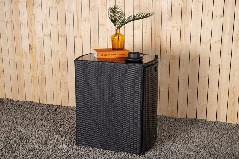 Savanna Caféset 50 cm + 2 Matstolar Utomhus - Svart - Utemöbler & utemiljö - Utegrupp - Cafegrupp & cafeset