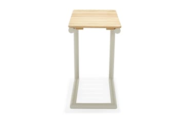 Solsängset Portals med Dyna - Vit/Trä - Utemöbler & utemiljö - Utegrupp - Cafegrupp & cafeset