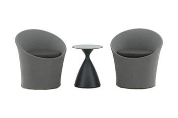 Spoga Balkonggrupp 2-sits - Svart/Mörkgrå - Utemöbler & utemiljö - Utegrupp - Cafegrupp & cafeset
