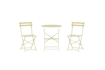 Cafégrupp Tao Utomhus - Ljusgul - Utemöbler & utemiljö - Utegrupp - Cafegrupp & cafeset
