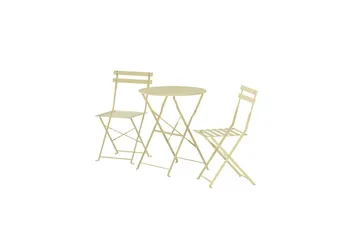 Cafégrupp Tao Utomhus - Ljusgul - Utemöbler & utemiljö - Utegrupp - Cafegrupp & cafeset