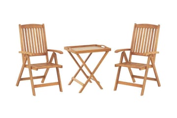Trädgårdsmöbelset av Utebord och 2 Utestolar JAVA - Trä/natur - Utemöbler & utemiljö - Utegrupp - Cafegrupp & cafeset