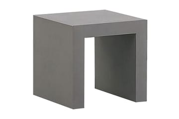 Trädgårdsset av Utebord och 4 pallar 90x90 OLBIA - Grå - Utemöbler & utemiljö - Utegrupp - Cafegrupp & cafeset