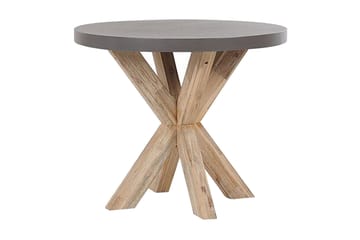 Trädgårdsset Utebord och 4 pallar 90  OLBIA/TARANTO - Grå - Utemöbler & utemiljö - Utegrupp - Cafegrupp & cafeset