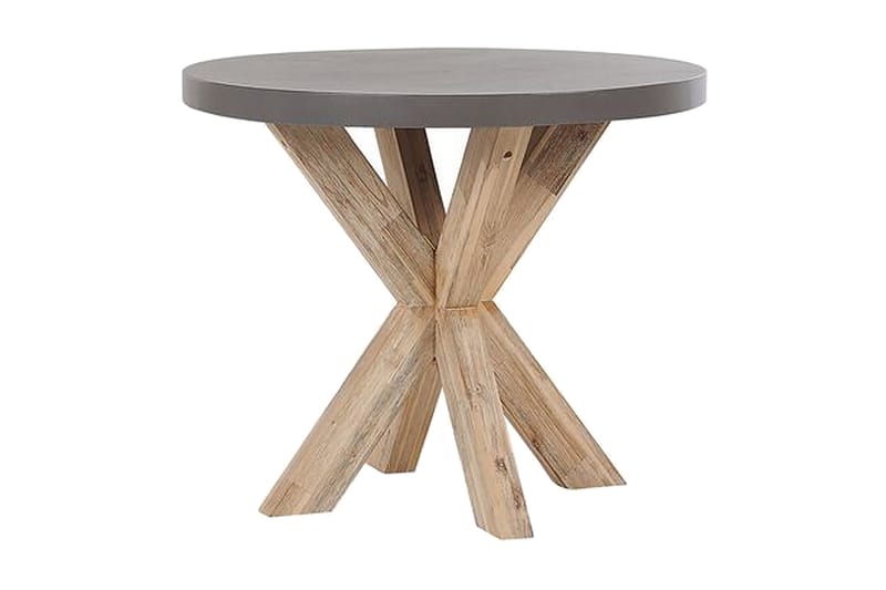 Trädgårdsset Utebord och 4 pallar 90  OLBIA/TARANTO - Grå - Utemöbler & utemiljö - Utegrupp - Cafegrupp & cafeset