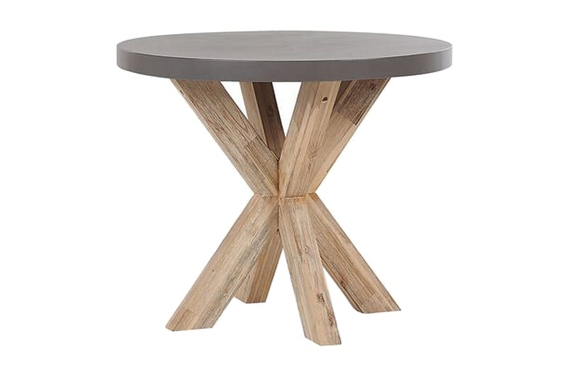 Trädgårdsset Utebord och 4 pallar 90  OLBIA/TARANTO - Grå - Utemöbler & utemiljö - Utegrupp - Cafegrupp & cafeset