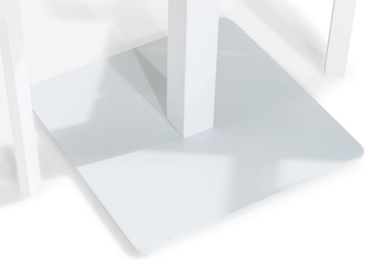 Tunis Caféset 70x70 + 2 Stapelstolar - Vit/Grå - Utemöbler & utemiljö - Utegrupp - Cafegrupp & cafeset